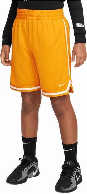 Nike Dri-FIT DNA Big Kids' (Boys') Basketball Shorts (FJ6802-822, Orange Peel/White)
