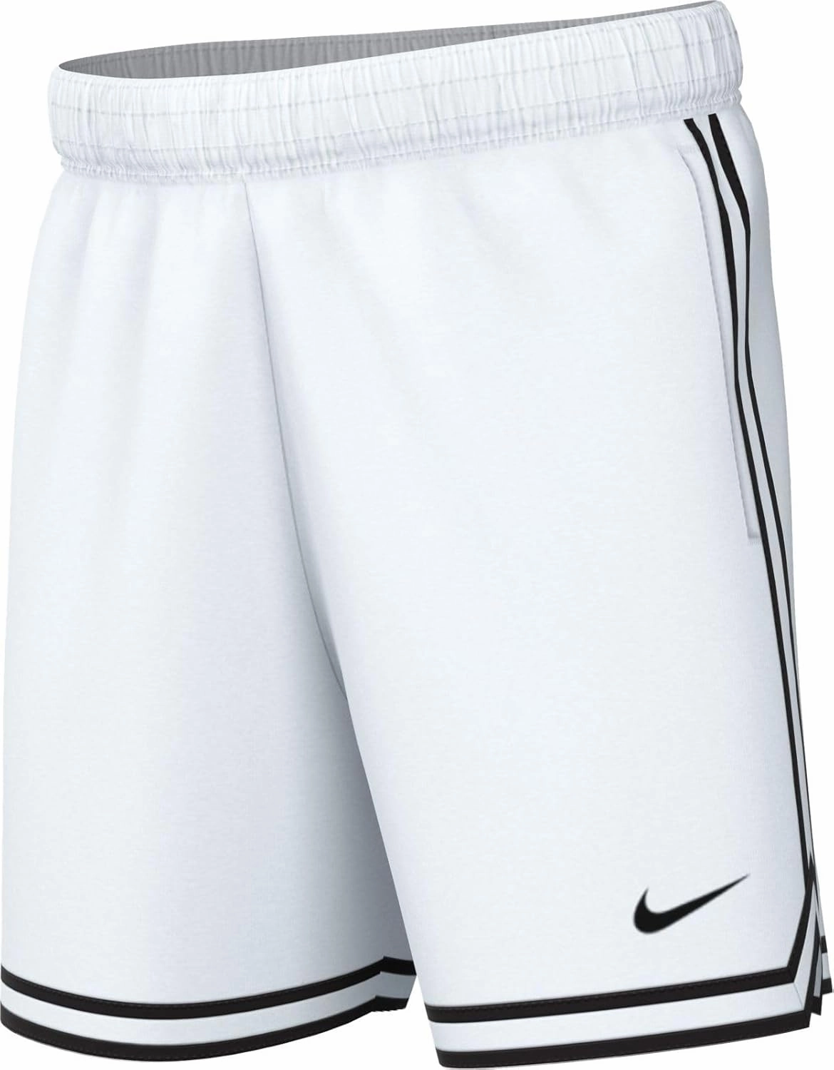 Nike Dri-FIT DNA Big Kids' (Boys') Basketball Shorts (White/Black, FJ6802-100) Size Large