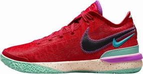NIKE Lebron NXXT Gen Basketball Shoes (DR8784-600, Track Red/Teal Nebula/Emerald Rise/Black) Size 13