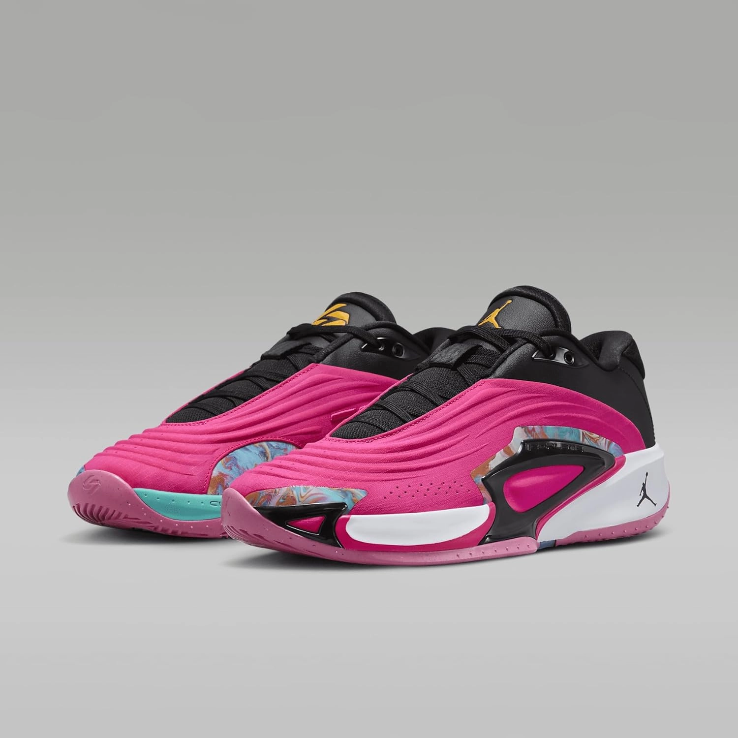 Nike Luka 3 Basketball Shoes (FQ1284-600, Pink Prime/Black/Hyper Jade/University Gold)
