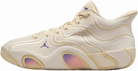 Nike Tatum 3 Big Kids' Basketball Shoes (HV5893-100, Sail/Muslin/Pale Ivory/Dark Iris)