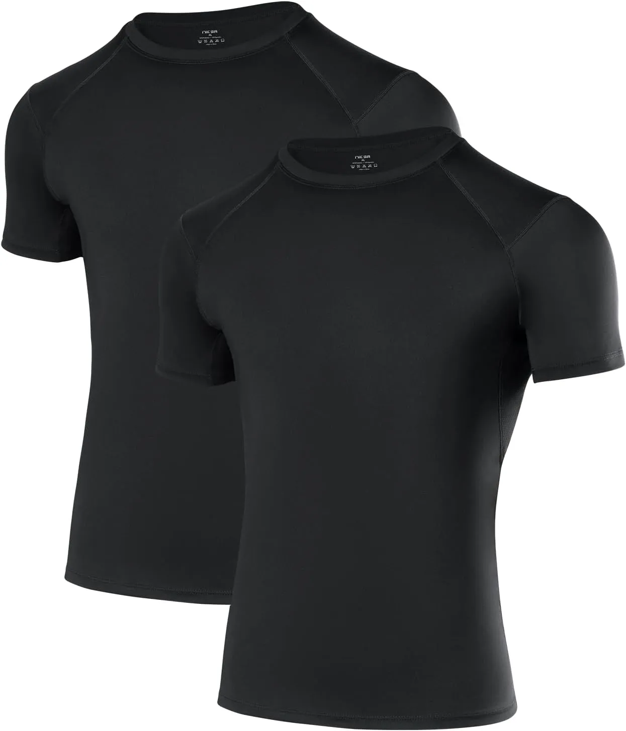 Niksa 1/2/3 Pack Boys Compression Shirt, Youth Athletic Quick Dry Undershirt Kids Sport Base Layer for Baseball Football