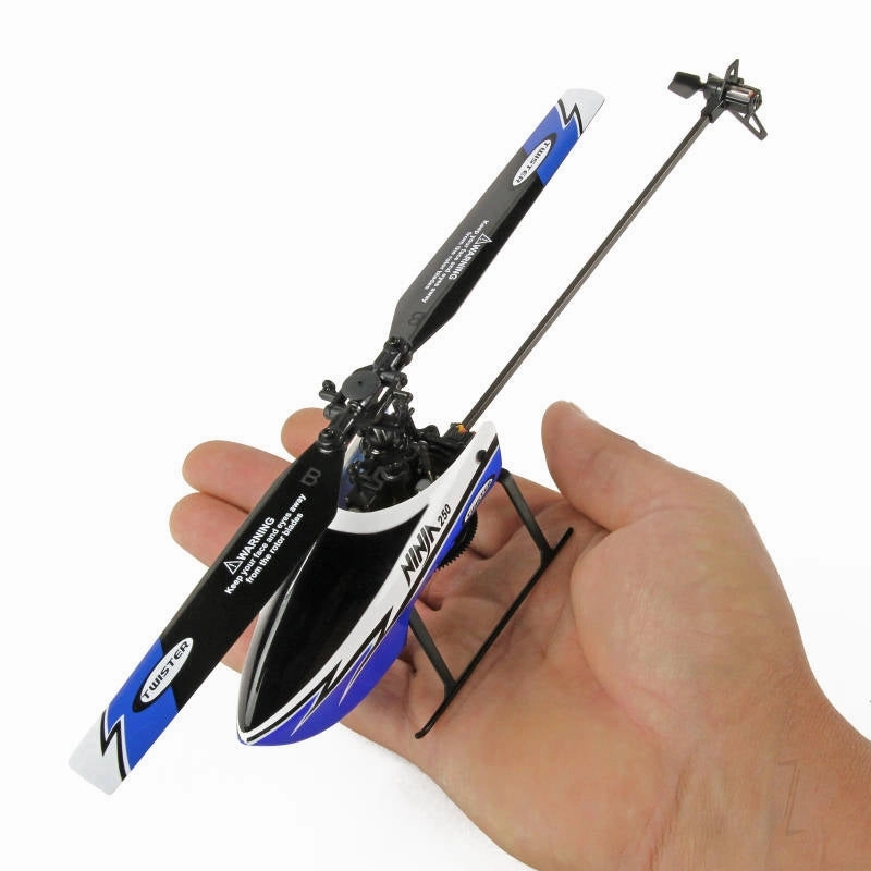 Ninja 250 Helicopter with Co-Pilot Assist, 6-Axis Stabilisation and Altitude Hold (Blue) TWST1001B