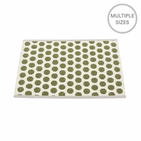 Noa Small Mat - Dark Olive & Vanilla