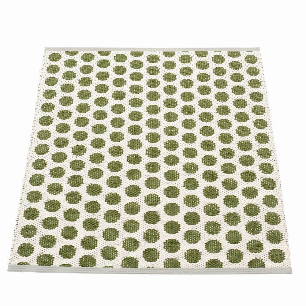 Noa Small Mat - Dark Olive & Vanilla