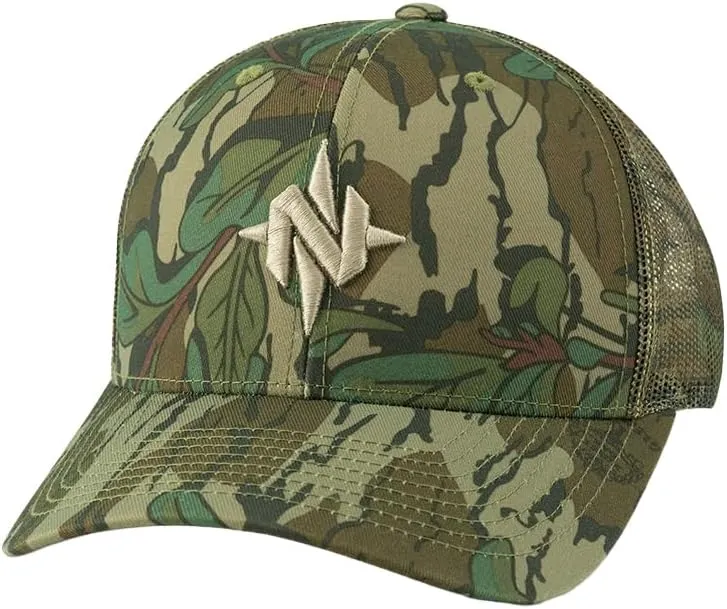 Nomad Men's Trucker Hat, Camo & Solid Adjustable Hunting Ball Cap
