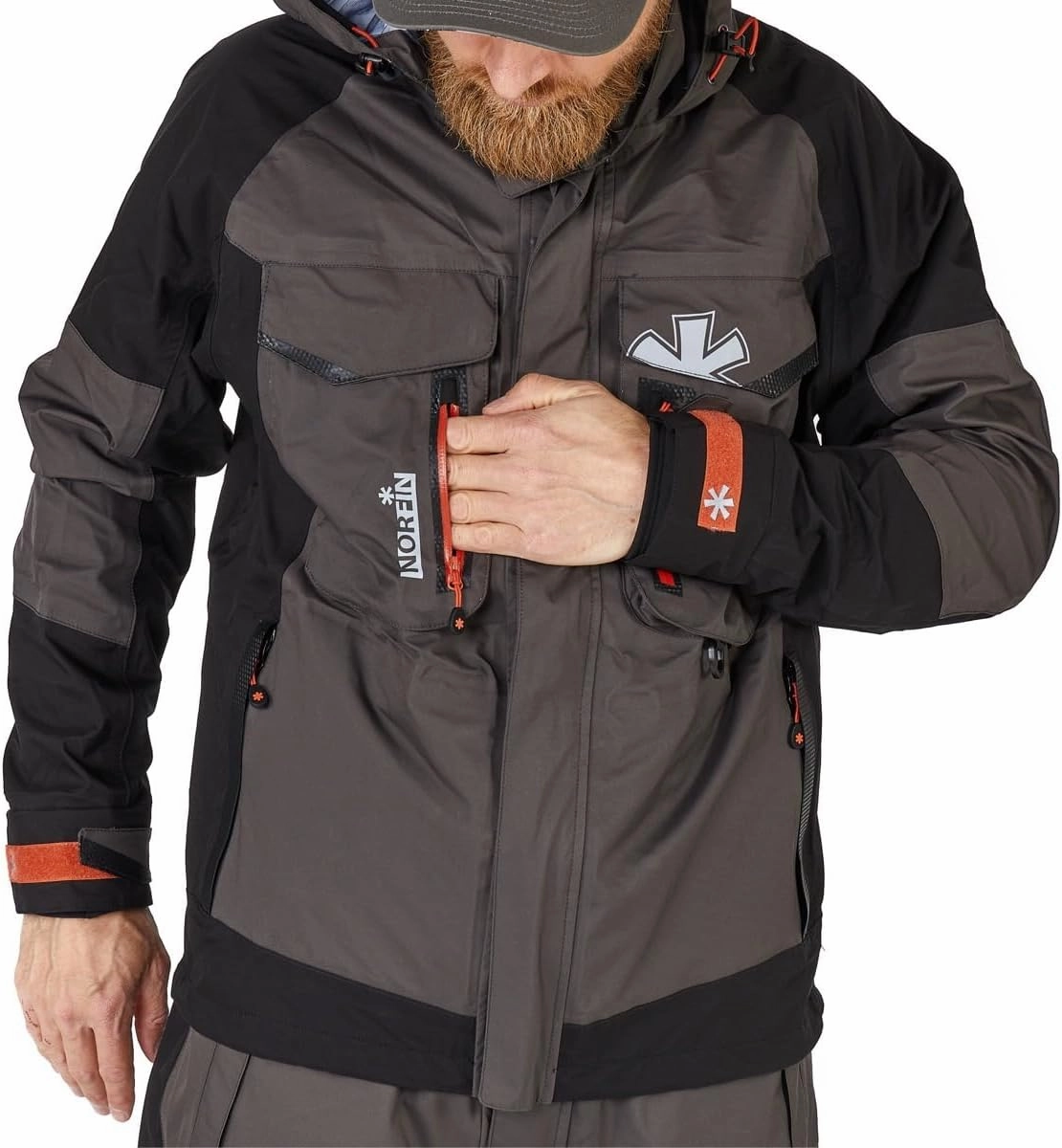 NORFIN Pro Dry 3 Rain Jacket - Waterproof Insulated and Breathable - Wind Resistant - Jacket with Hoodie