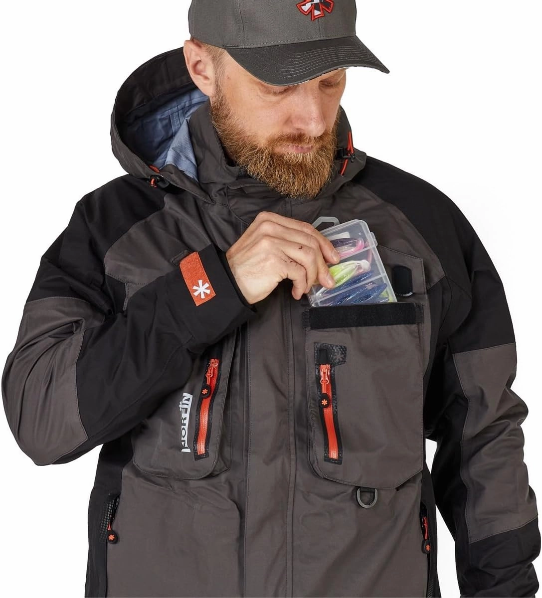 NORFIN Pro Dry 3 Rain Jacket - Waterproof Insulated and Breathable - Wind Resistant - Jacket with Hoodie