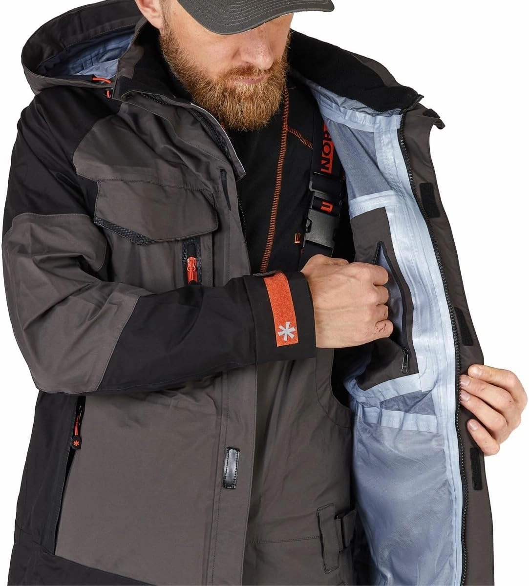 NORFIN Pro Dry 3 Rain Jacket - Waterproof Insulated and Breathable - Wind Resistant - Jacket with Hoodie