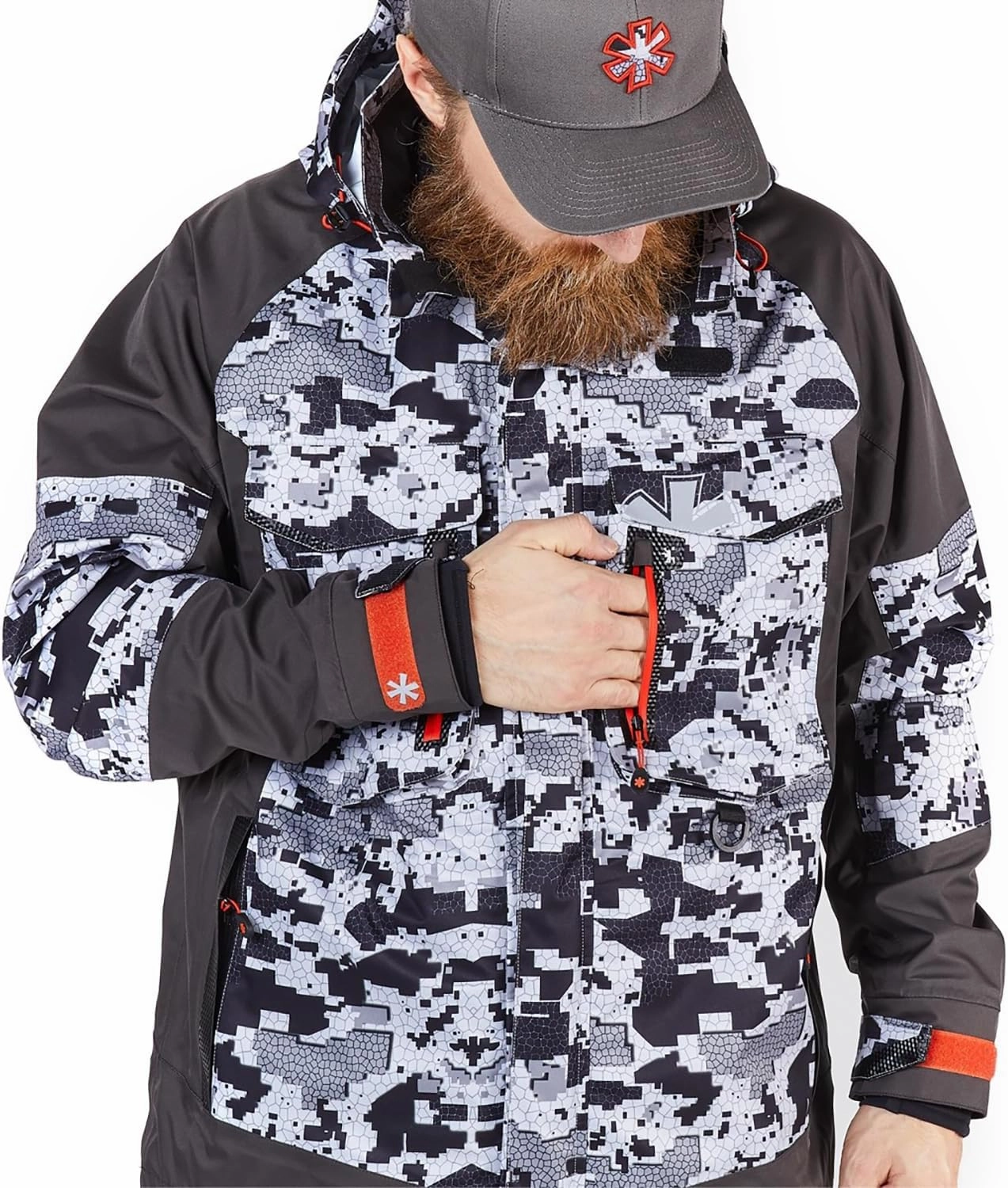 NORFIN Pro Dry 3 Rain Jacket - Waterproof Insulated and Breathable - Wind Resistant - Jacket with Hoodie