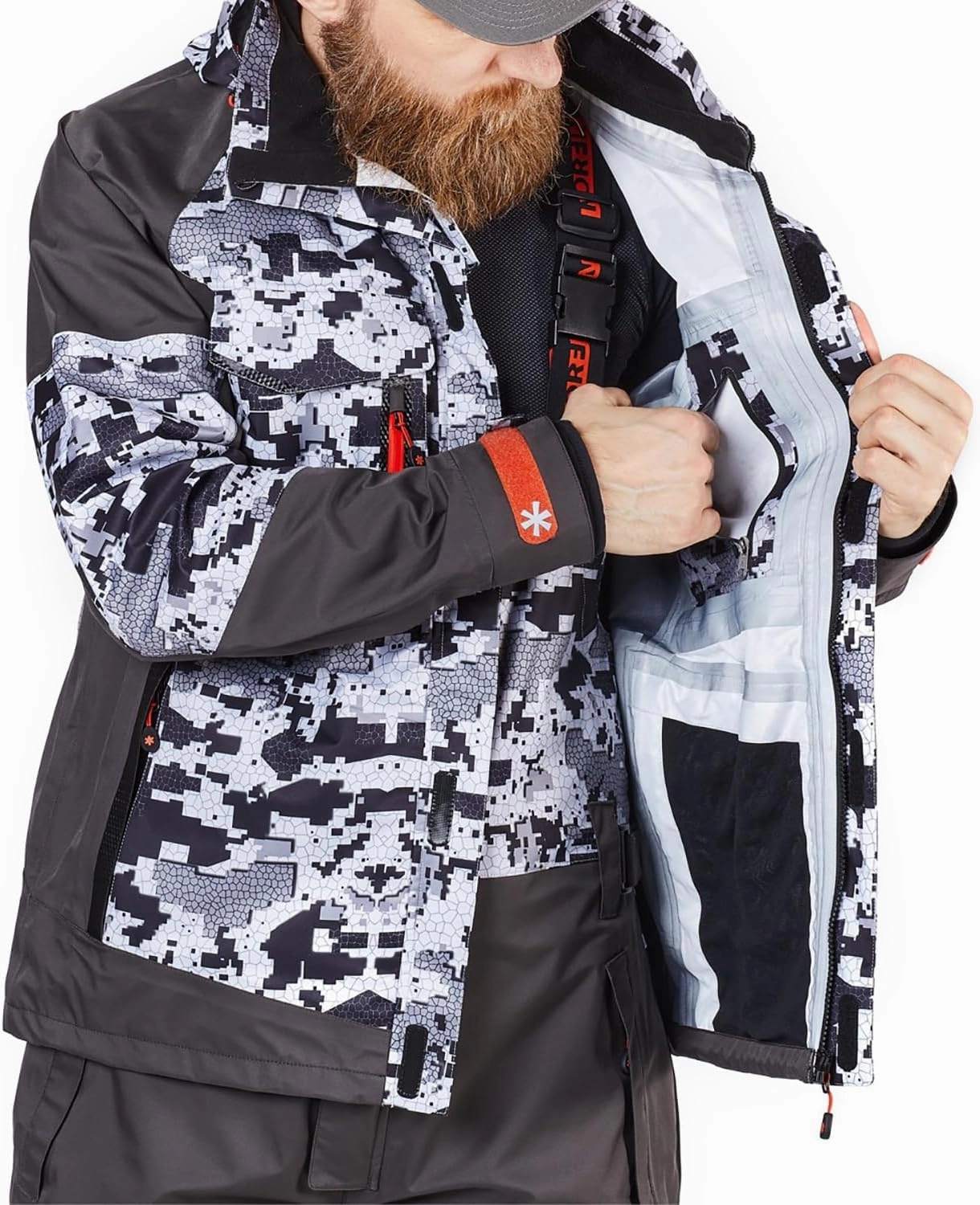 NORFIN Pro Dry 3 Rain Jacket - Waterproof Insulated and Breathable - Wind Resistant - Jacket with Hoodie
