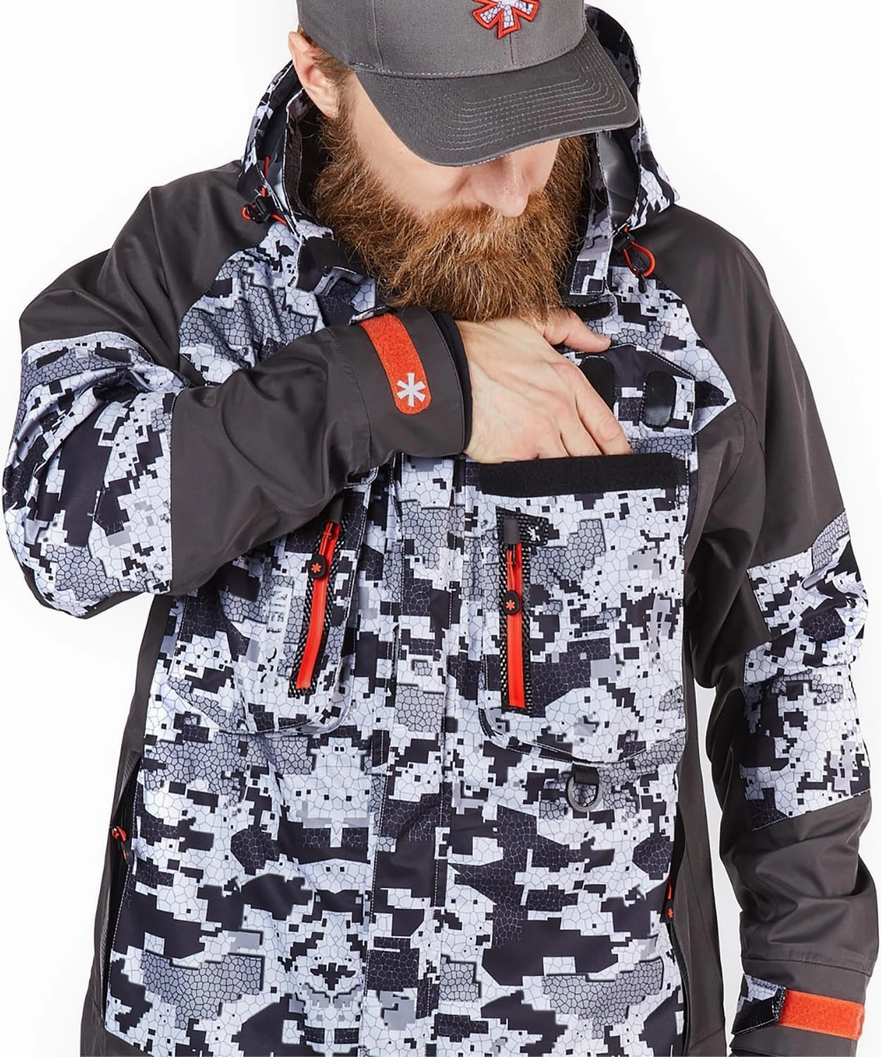 NORFIN Pro Dry 3 Rain Jacket - Waterproof Insulated and Breathable - Wind Resistant - Jacket with Hoodie