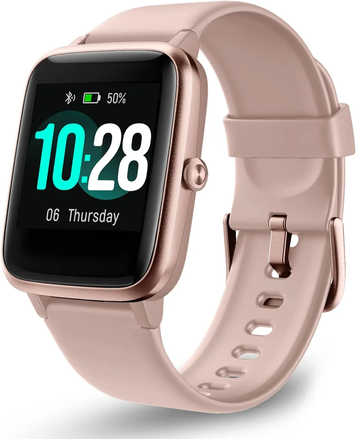 OCTANDRA Move VeryFitPro Smart Watch HR Heart Rate Sleep Monitor IP68 Waterproof Activity Fitness Tracker Step Counter Pedometer Exercise Running Watch Fitness Watches for Men & Women (ID205L) (Pink)