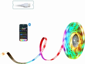 OLIGHT Ostrip Smart LED Strip Lights with App Control, Music Sync, Color Changing, RGBIC Lighting for Bedroom, Room, TV, Party or Christmas Decor (16.4FT)