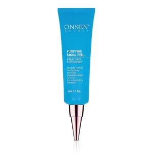 Onsen Exfoliating Peeling Gel - Daily Gentle Face Exfoliator, Dark Spot Remover, Organic Facial Peel for Sensitive Skin, Natural Whitening Peeling Gel for Women, 1 fl oz/30 ml