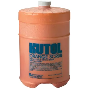 Orange Scrub Hand Cleaner - Heavy-Duty Citrus-Based Formula with Natural Scrubbers & Mineral Oil Solvent - Removes Grease, Ink, Paint, Tar & More, 128 oz Deluxe Refill Gallon (Pack of 1)