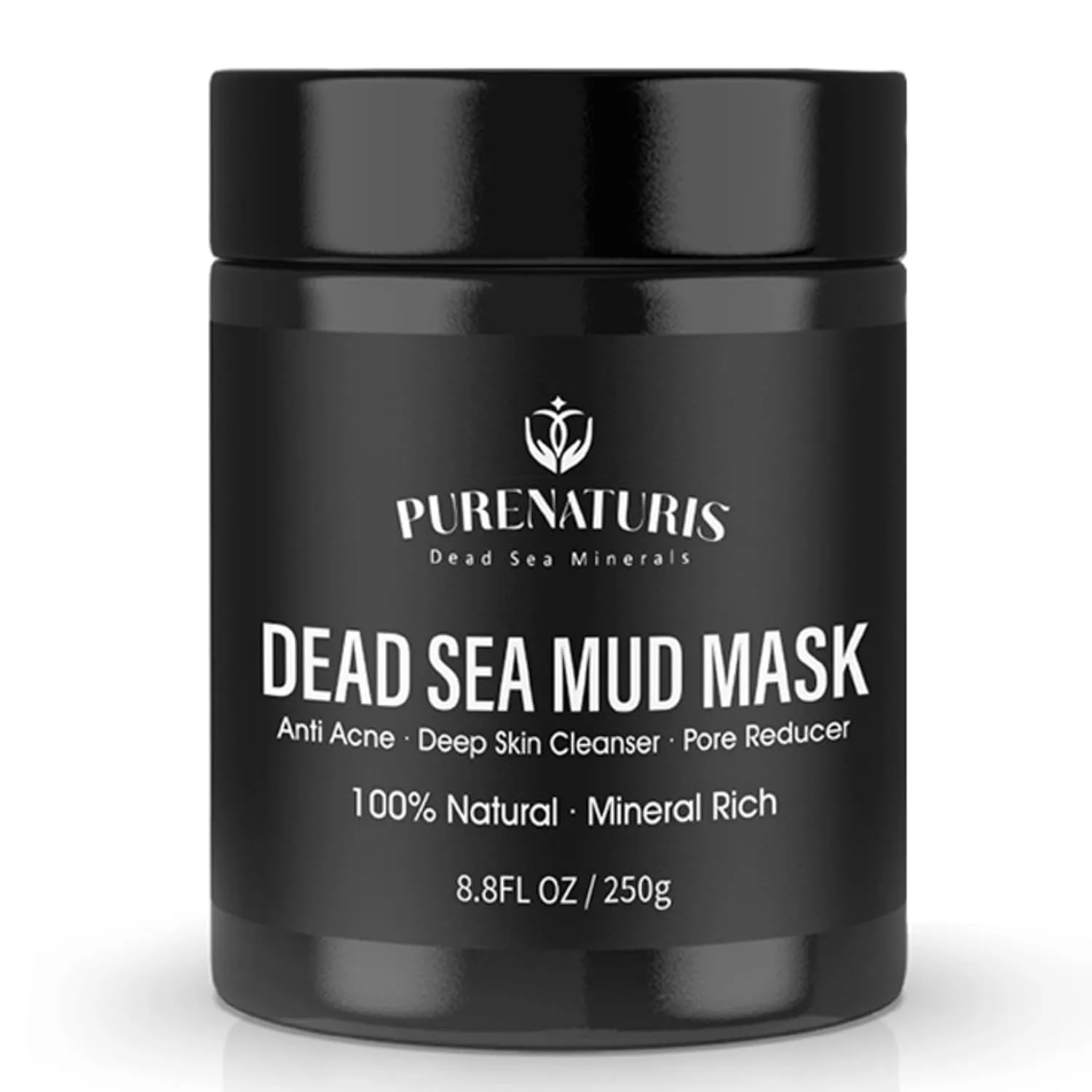 Organic Dead Sea Mud Mask for Face & Body, Premium Spa Quality Pore Minimizer for Acne, Blackheads, Oily Skin -Skin Tightening Formula for Women & Men, Achieves Healthier Complexion 8.8 oz