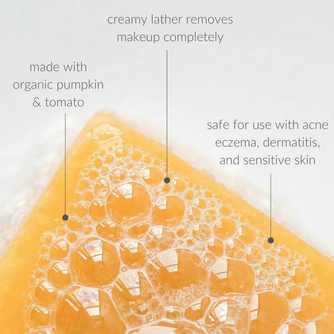 Osmia Skincare - Natural Pumpkin Facial Soap Bar | Camellia, Carrot Seed   Root Oil | Exfoliate, Smooth, Moisturize | Clean Beauty For Healthy Skin (2.25 oz | 64 g)