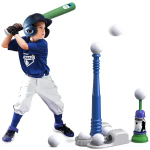 Outdoor Tee Ball Set  Adjustable Bat  Automatic Pitcher