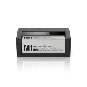PATRICKS | M1 Matte Pomade for Men's Hair | Light Hold Styling Product for Natural Hair | Thickening Paste | For Thin/Thinning Hair Control | Travel Friendly | Sulfate Free | 75g