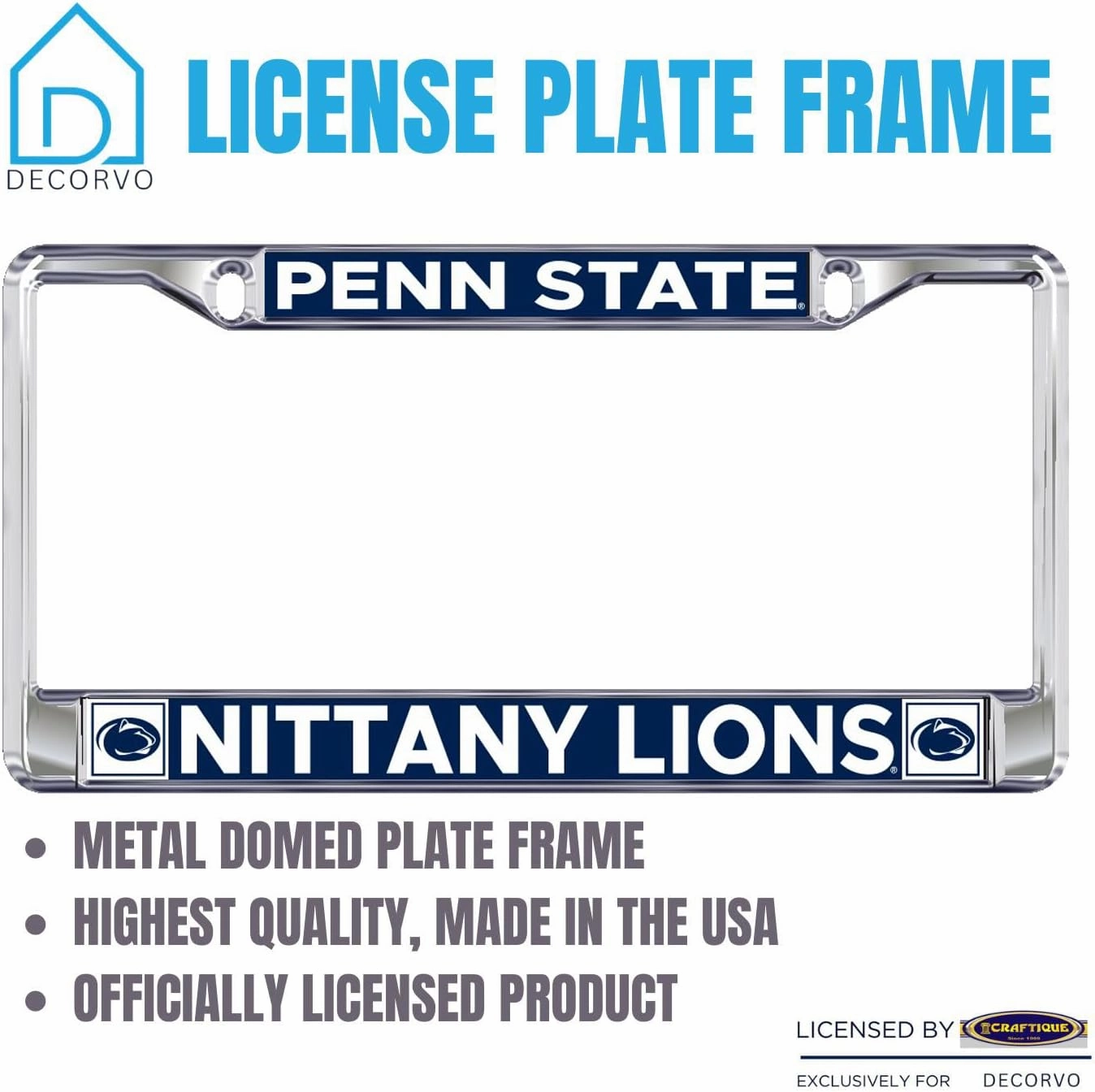Penn State License Plate Frame - Penn State Car Truck Accessory