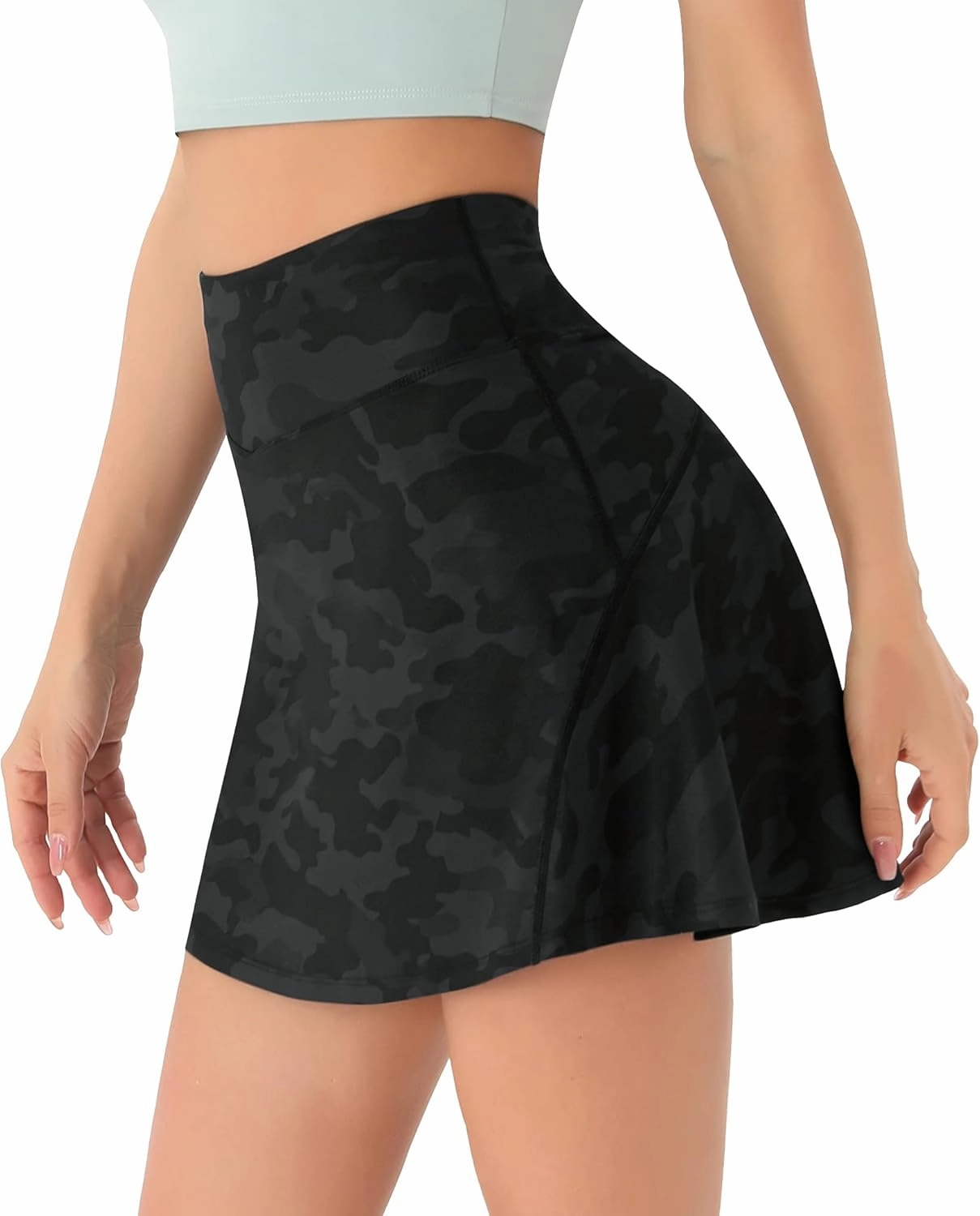 Persit Womens High Waisted Athletic Tennis Skirt Sports Golf Running Skorts with Ball Pockets