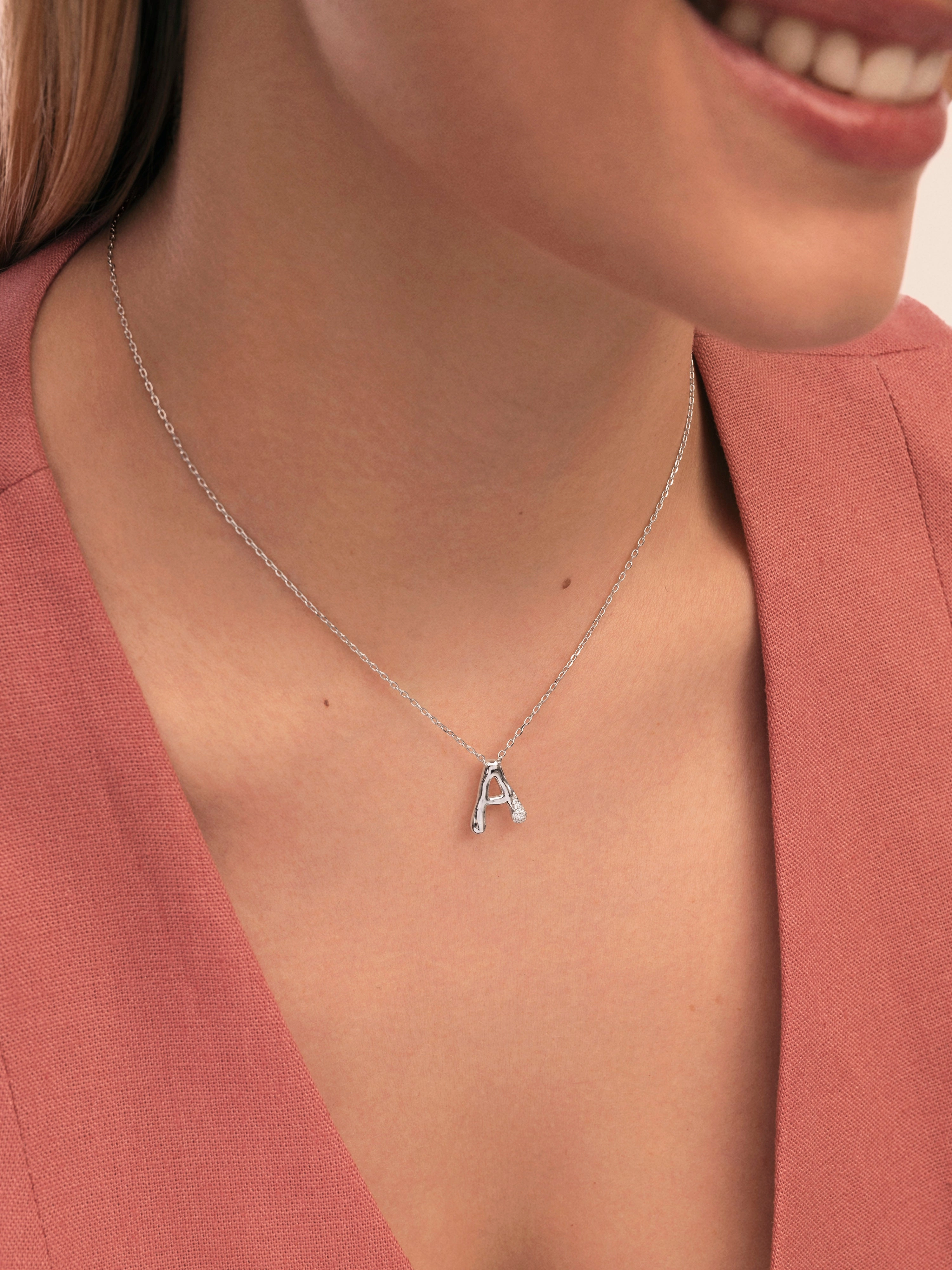 Personalized Shiny Letter Necklace