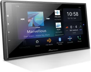 Pioneer DMH-W4660NEX Double Din Multimedia Digital Media Receiver, Wireless Apple CarPlay, Android Auto