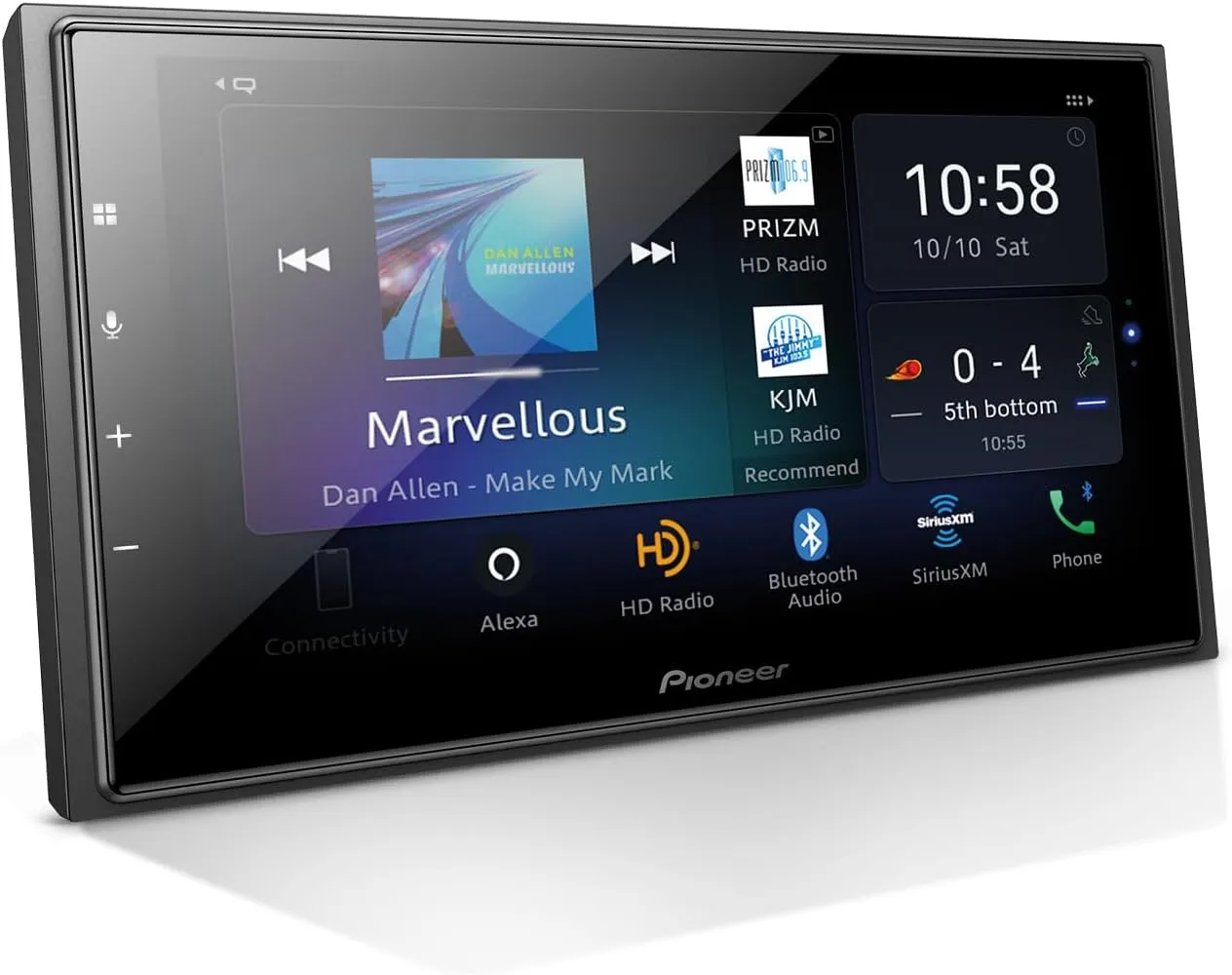 Pioneer DMH-W4660NEX Double Din Multimedia Digital Media Receiver, Wireless Apple CarPlay, Android Auto