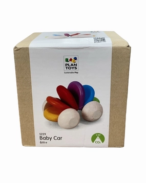 Plan Toys Wooden Baby Car Toy, Rainbow