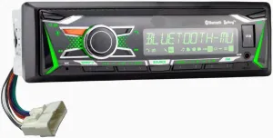 Plug & Play Kioti Tractor Radio AM FM Bluetooth Streaming Colors Changing Display, USB, AUX, 3.5MM Front Input, Direct Connect, Single Din, NX RX DK CK Series Cab