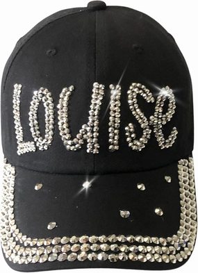 Popfizzy Bedazzled Hat for Women, Rhinestone Denim Hat, Fun Adult Bling Hats, Birthday Gifts for Women, Adjustable, One Size
