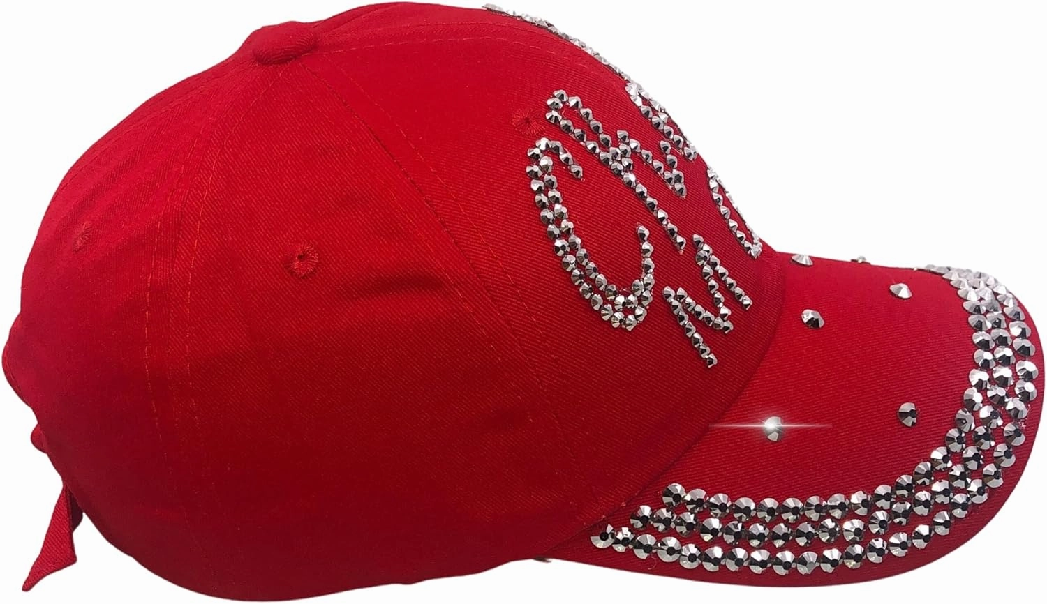 Popfizzy Cheer Mom Hat for Women - Rhinestone Bling Accessory for Cheer Clothes Lovers