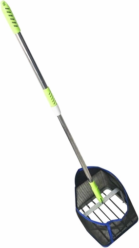 Portable Table Tennis Ball Retriever with Adjustable Telescopic Rod and Nylon Net for Easy Pickup Indoor Outdoor Sports