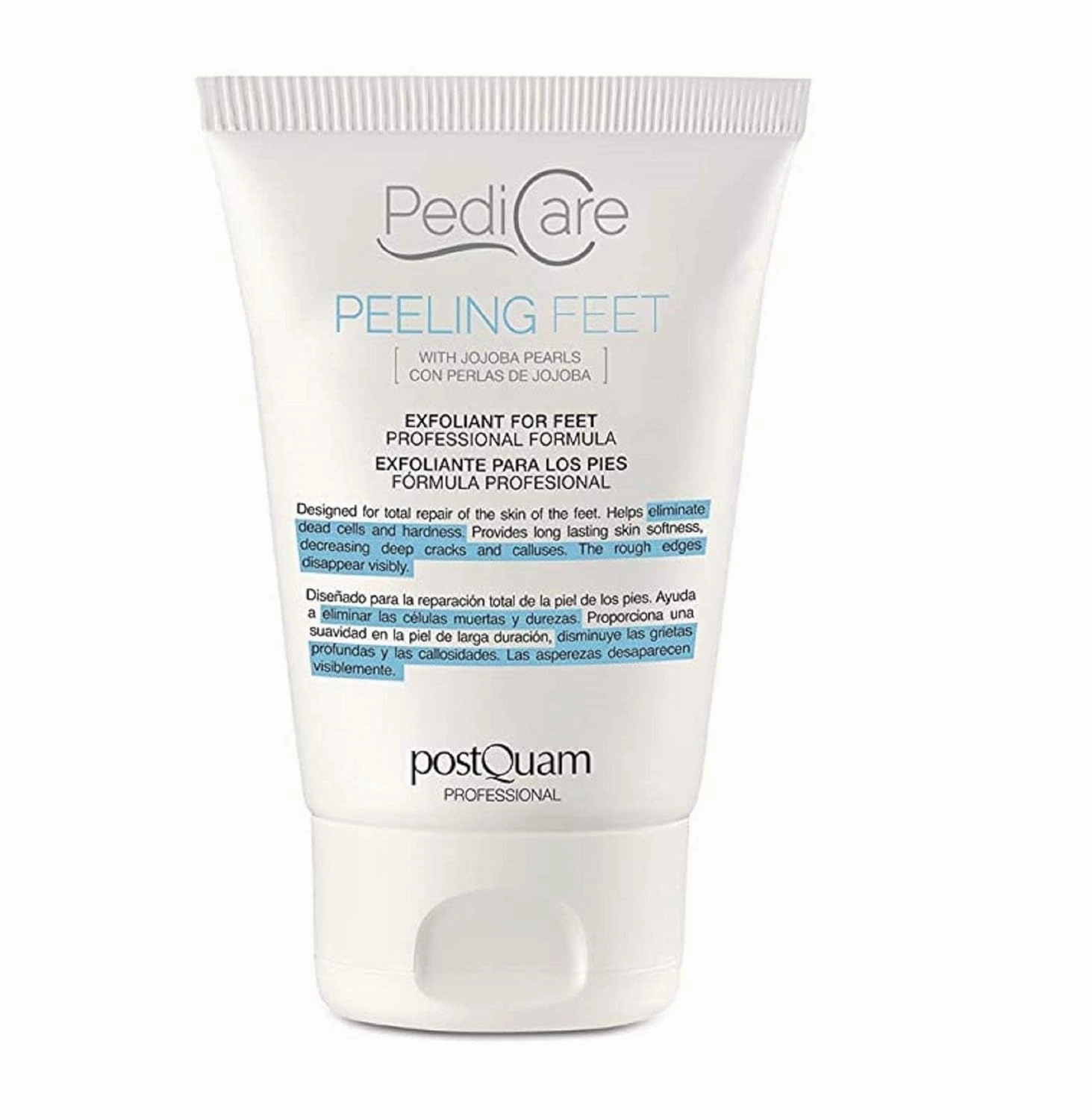 postQuam Professional Pedi Care Exfoliating Cream For Feet 100ml – Cell Renewal - Provides Softness And Smoothness To The Skin - Hyaluronic Acid and Vitamin C - For All Types Of Skin
