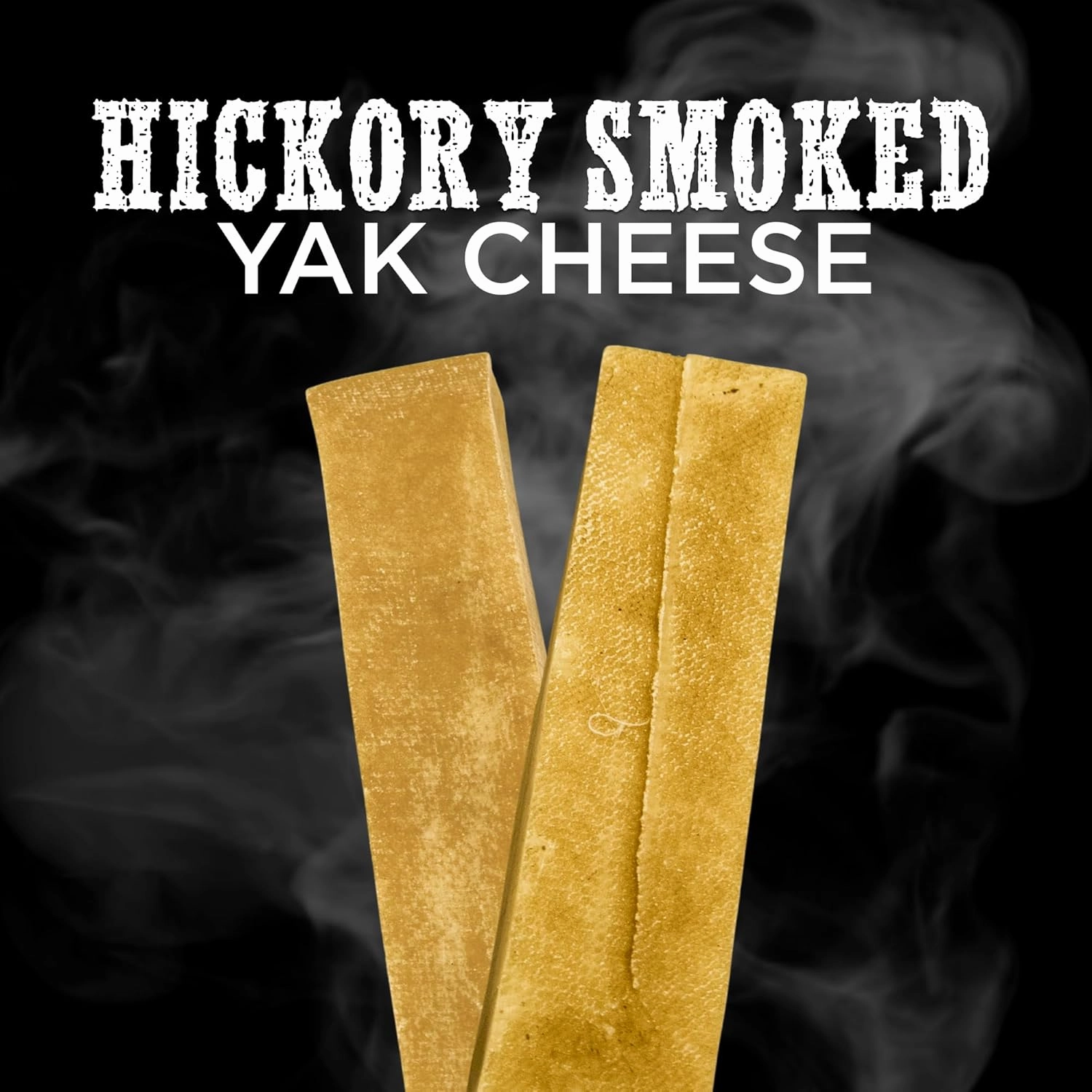 Premium Hickory Smoked Himalayan Yak Cheese - Large 4 Count (Pack of 1) - 100% Natural, No Additives, Lactose-Free, Vegetarian, Long-Lasting