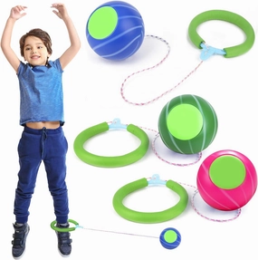 PROLOSO Skip Ball Sports Swing Balls Set Ankle Toy for Kids Adults, Pack of 3
