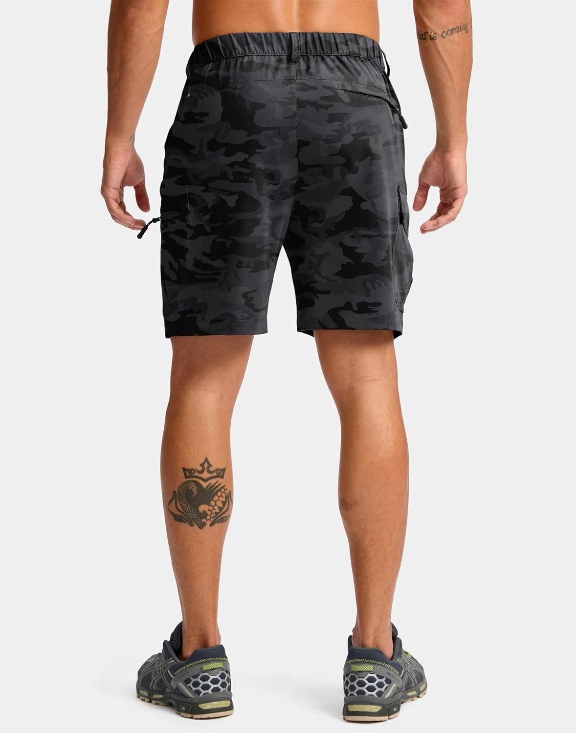 Pudolla Men's Hiking Cargo Shorts 7" Lightweight Quick Dry Casual Work Shorts for Men Summer Travel Golf with 5 Pockets