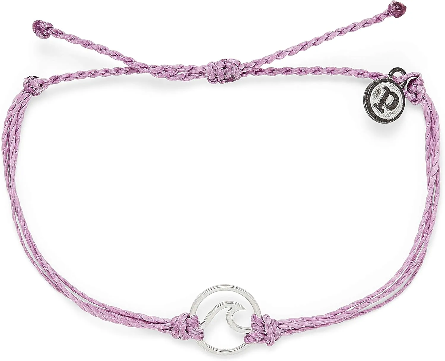 Pura Vida Rose Gold, Silver, Gold Wave Bracelet - 100% Waterproof, Adjustable Band - Brand Charm