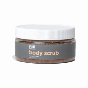 Pure for Men's Exfoliating Body Scrub | Gentle & Natural Cleanser, Removes Dead Skin Cells & Leaves Skin Smooth | Lemon and Spearmint | 8 ounces