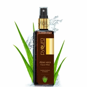 PYO;URA Aloe vera Hydrating No Gel Face Toner Mist 100 ml, Serum For Skin Hydration Repair & Sunburn, Alcohol Free Natural Face Toner For Glowing Skin, Toner For Oily Dry Combination Skin