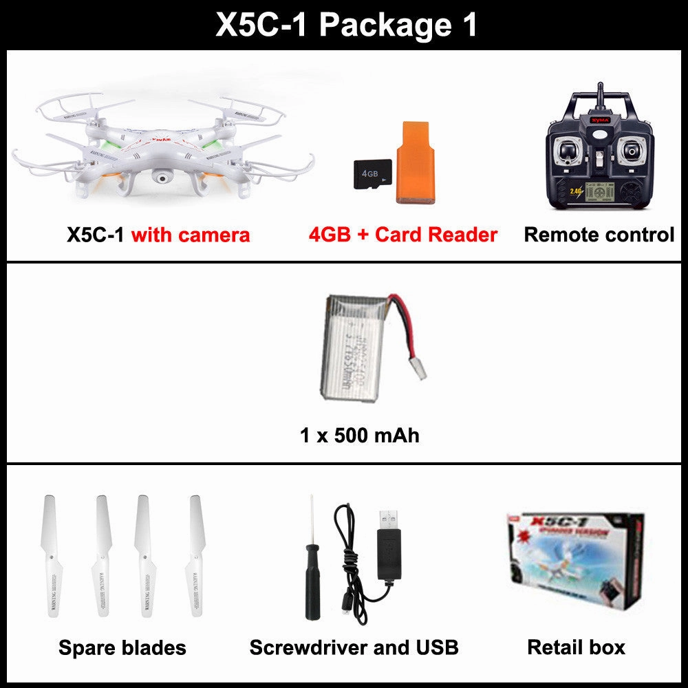 Quadcopter Drone With Camera Syma X5-1 rc helicopter dron no camera