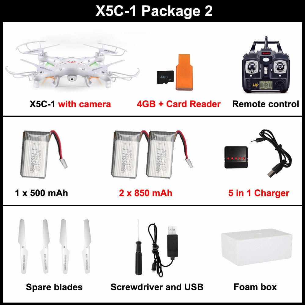 Quadcopter Drone With Camera Syma X5-1 rc helicopter dron no camera