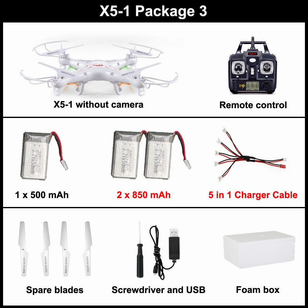 Quadcopter Drone With Camera Syma X5-1 rc helicopter dron no camera