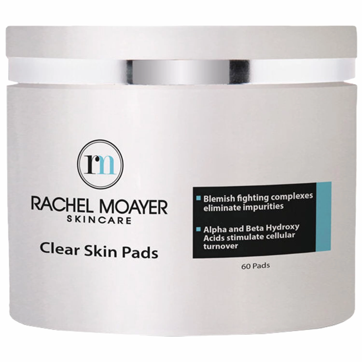 Rachel Moayer Clear Skin Pads - Facial Cleansing Pads with Salicylic Acid, Face Exfoliating Pads for Cleansing and Radiance, Glycolic Acid Resurfacing Pads for Acne Care