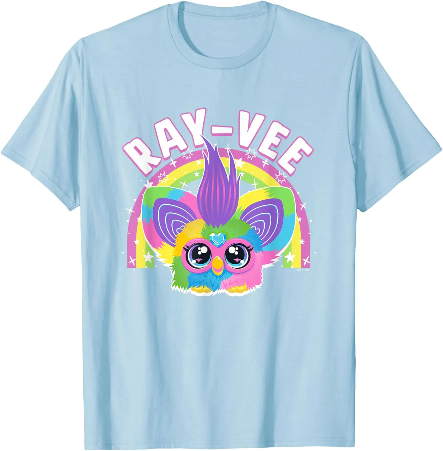 Ray-Vee Cute Colorful Furblet Rainbow Logo T-Shirt