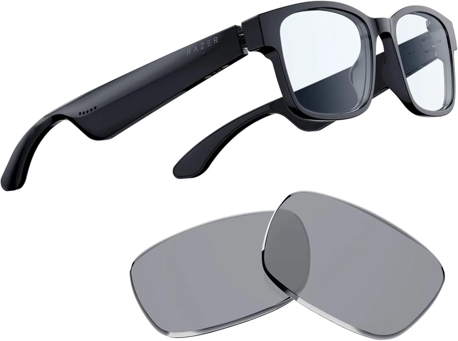 Razer Anzu Smart Glasses with Blue Light Filter, Polarized Lenses, Built-in Mic & Speakers, Touch & Voice Assistant Compatible, 5hr Battery