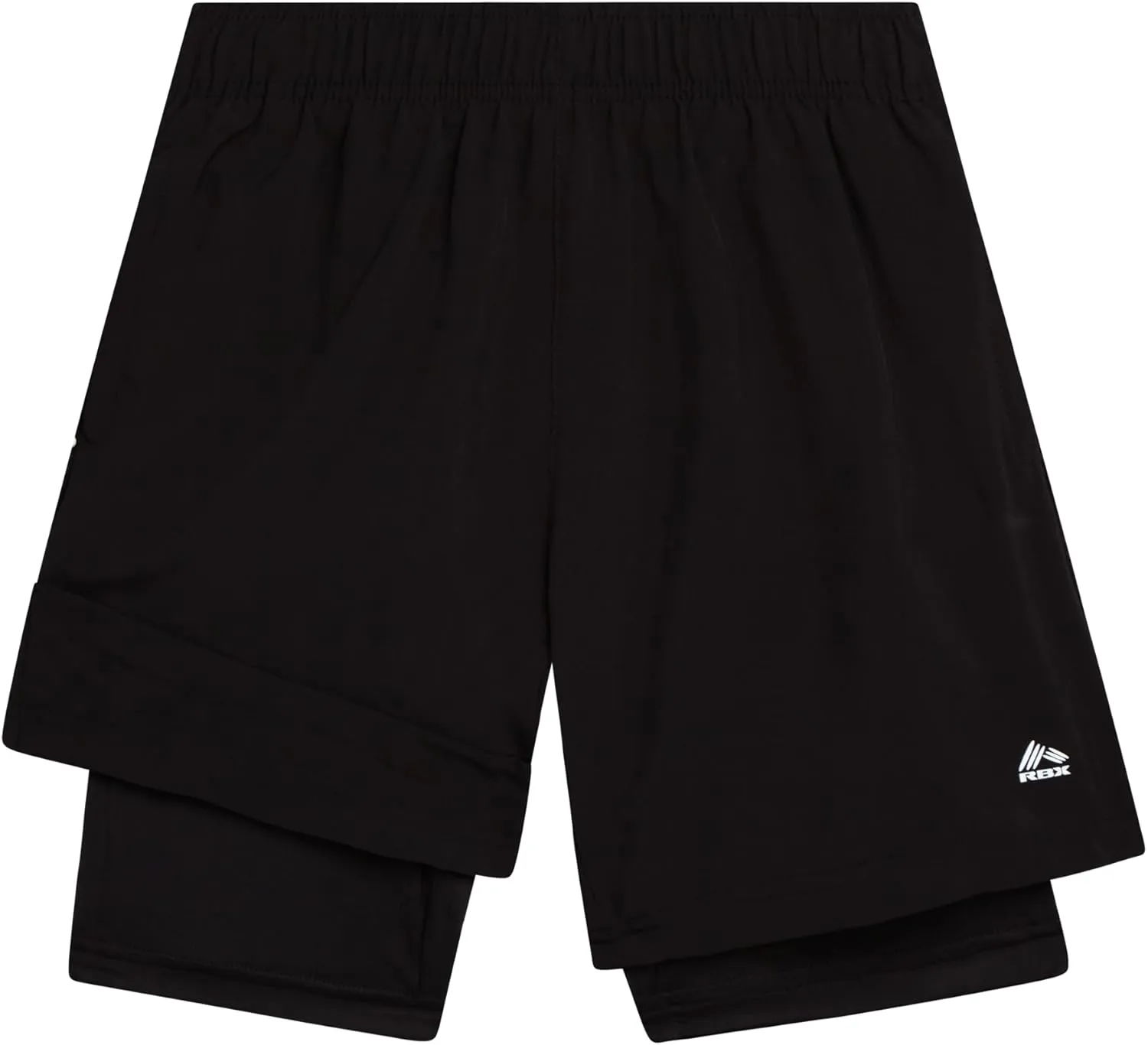 RBX Boys Athletic Shorts - 2 Pack Active Performance Base Layer Basketball Shorts for Sports, Gym and Workout (Sizes: 8-16)