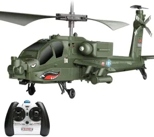 RC Airplane, Imitation Military RC Aircraft Fighter Gyro Stabilizer and High Low Speed RC Plane Drone Toy 3.5-Channel RC Helicopter Toy Gift for Flying Lovers