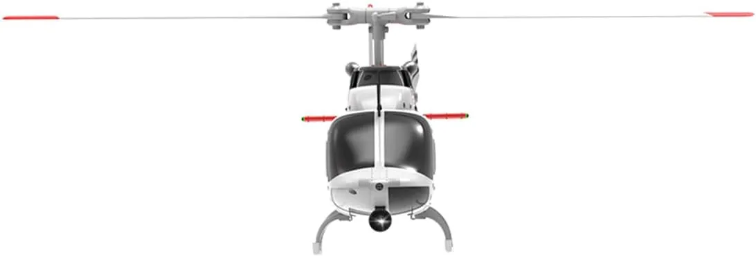 RC ERA C138 Bell 206 Helicopter, 1/30 Scale 2.4G 6CH No Aileron Remote Control Helicopter Model, 6-Axis Gyro RC Aircraft with Altitude Hold & Optical Flow Positioning (3 Battry)